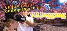 VR健康护理 (VR health care (running exercise): VR walking and running along beautiful seabeach and sakura forests)