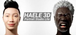 3D 面部解剖绘图参考工具(HAELE 3D - Portrait Studio Lite - Drawing References)